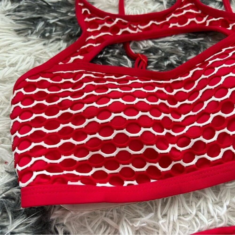 Baku Eyelet Wave Bikini - Picture 3 of 6